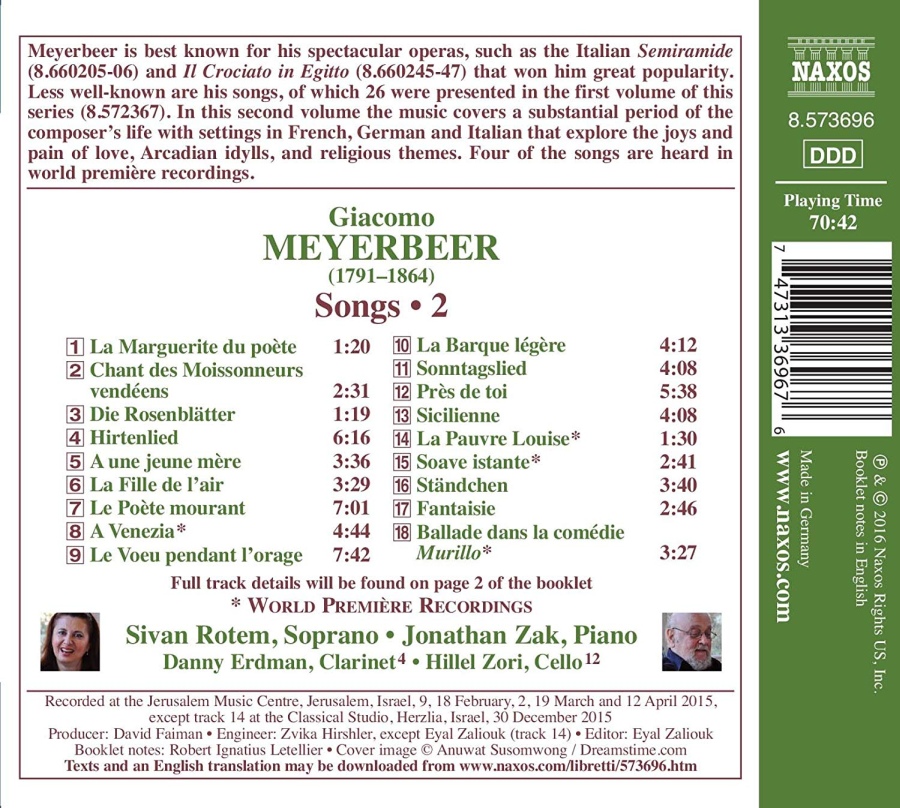 Meyerbeer: Songs Vol. 2 - slide-1