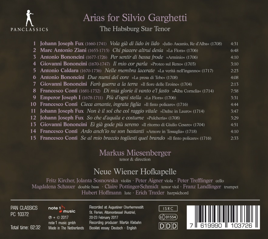 Arias for Silvio Garghetti - the Habsburg Star Tenor - slide-1