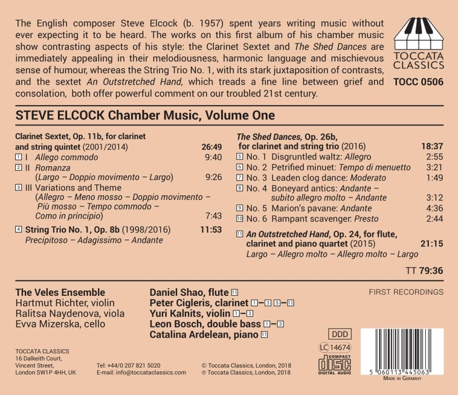 Elcock: Chamber Music Vol. 1 - slide-1