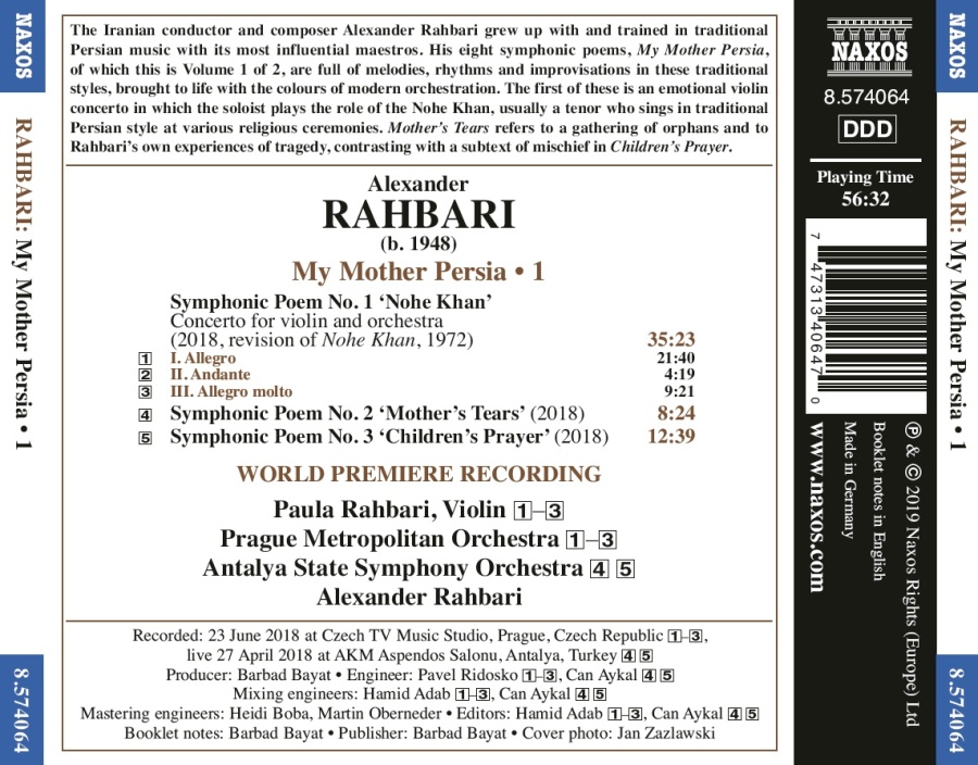 Rahbari: My Mother Persia - Symphonic Poems Vol. 1 - slide-1