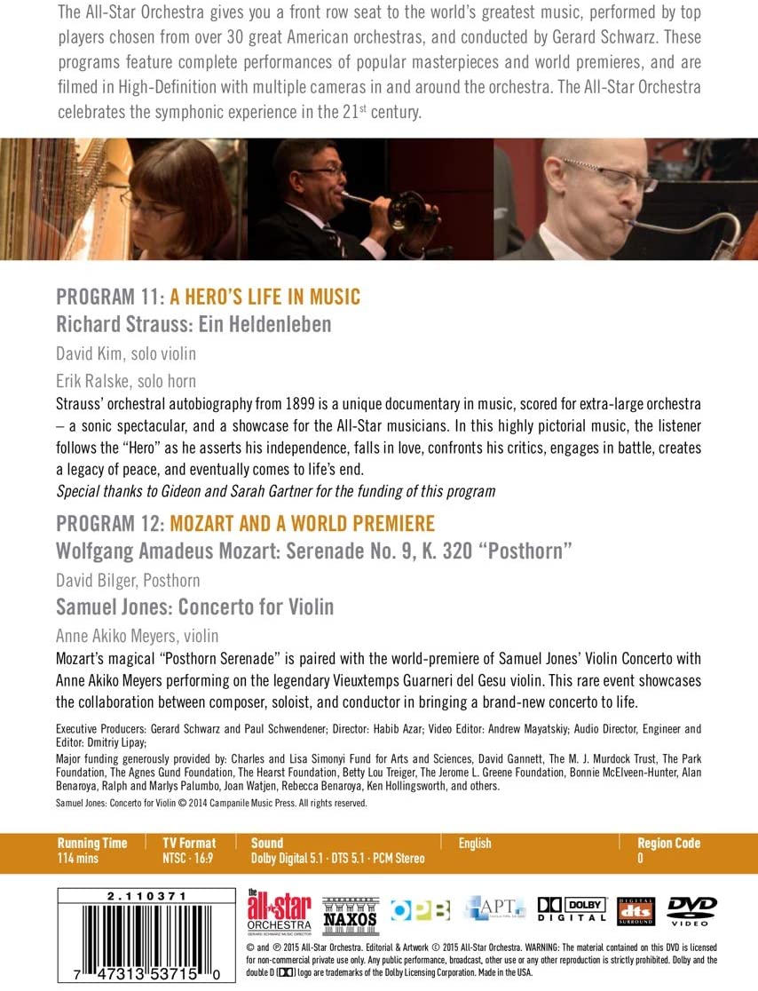 The All-Star Orchestra Programs 11 & 12: Mozart, Strauss R. - slide-1