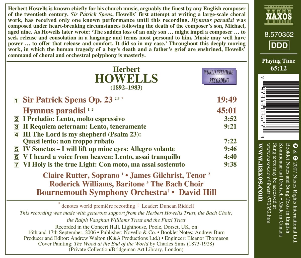 Howells: Hymnus paradisi - slide-1
