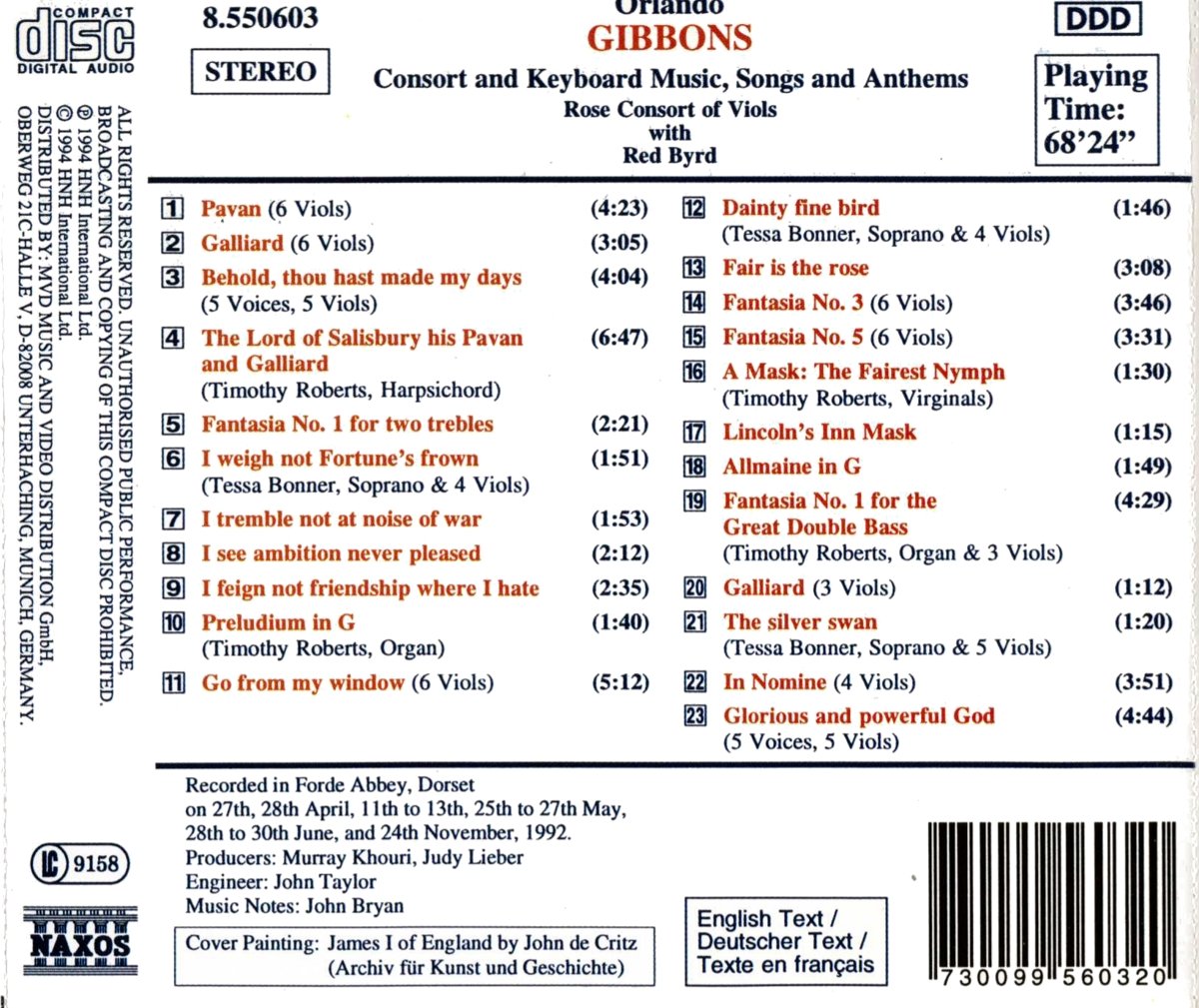 GIBBONS: Music for Viols & Voice - slide-1