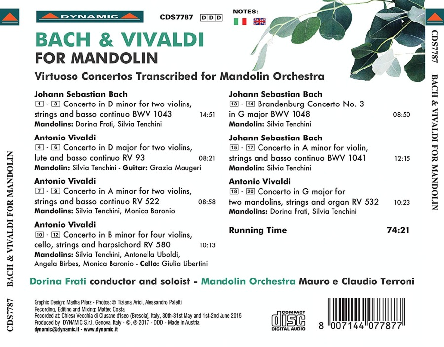 Bach & Vivaldi: For Mandolin - Virtuoso concertos transcribed for mandolin orchestra - slide-1