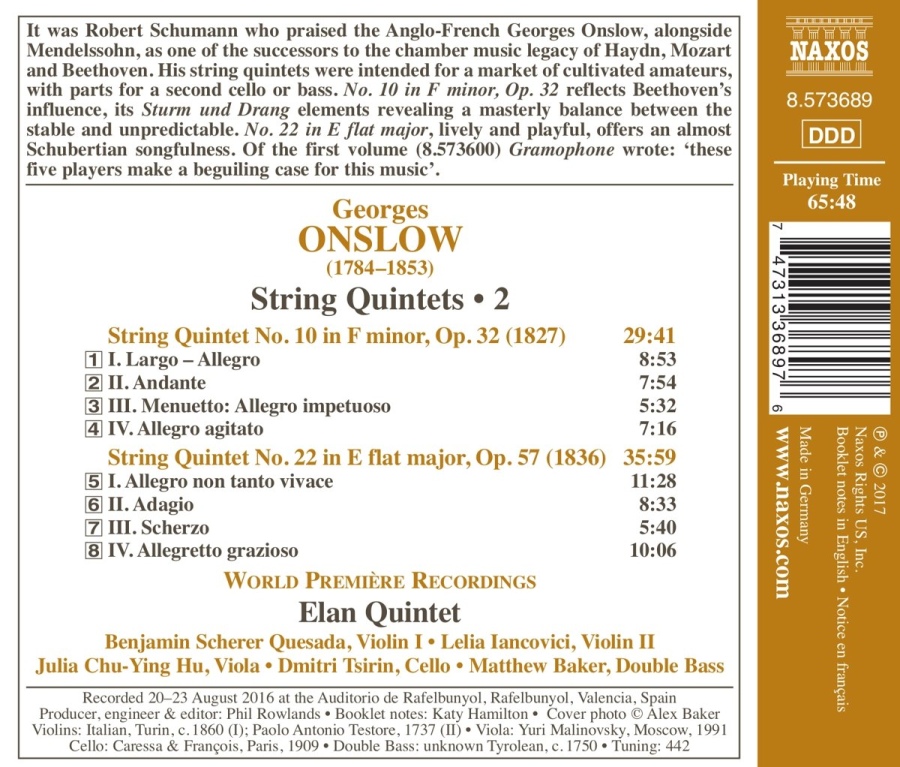 Onslow: String Quintets Vol. 2 - slide-1