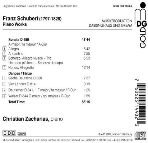 Schubert: Sonata D 959, 6 Deutsche Tänze, 4 Ländler - slide-1