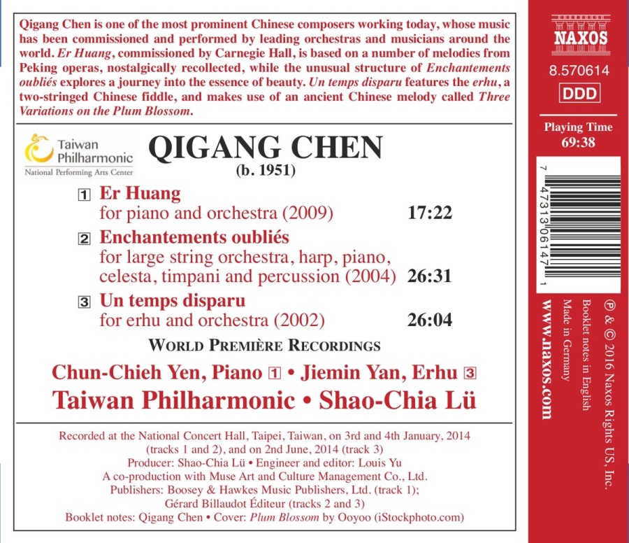 Qigang Chen: Enchantements oubliés, Er Huang, Un temps disparu - slide-1