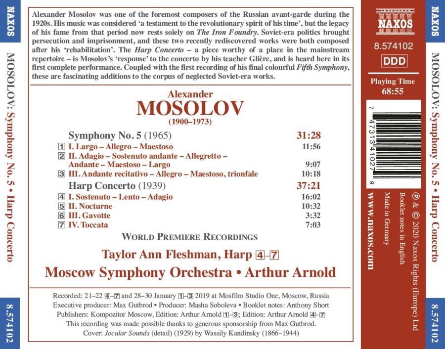 Mosolov: Symphony No. 5; Harp Concerto - slide-1