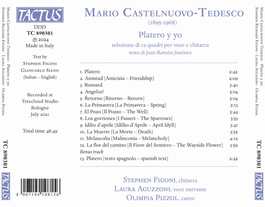 Castelnuovo-Tedesco: Platero y yo - slide-1