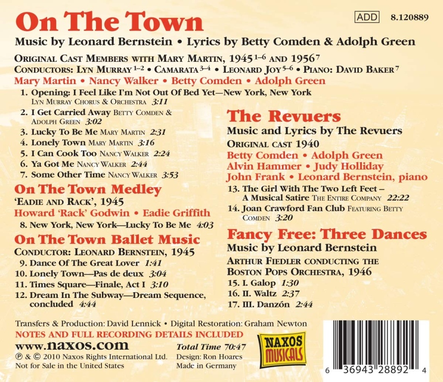 Bernstein: On the Town - musical - slide-1