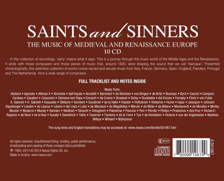 Saints and Sinners - muzyka w średniowiecznej i renesansowej Europie - slide-1
