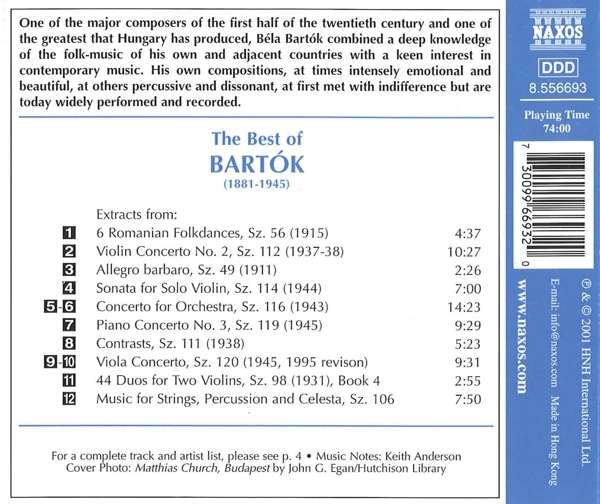 THE BEST OF BARTOK - slide-1