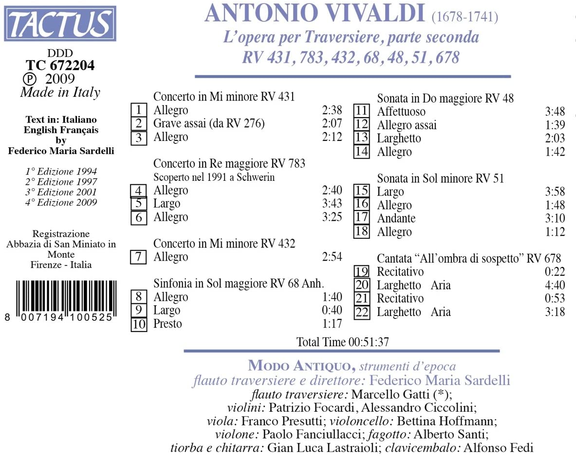 Vivaldi: L'opera per Traversiere Vol.2 - slide-1
