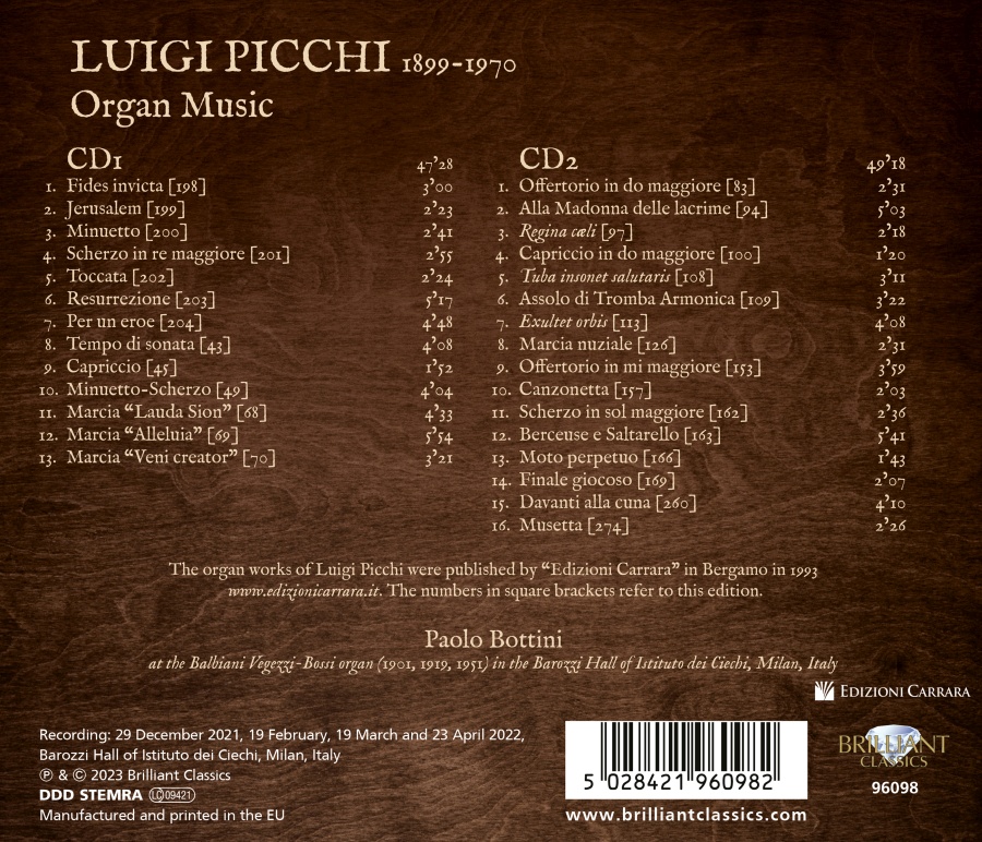 Picchi: Organ Music - slide-1