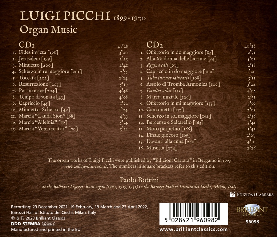 Picchi: Organ Music - slide-1