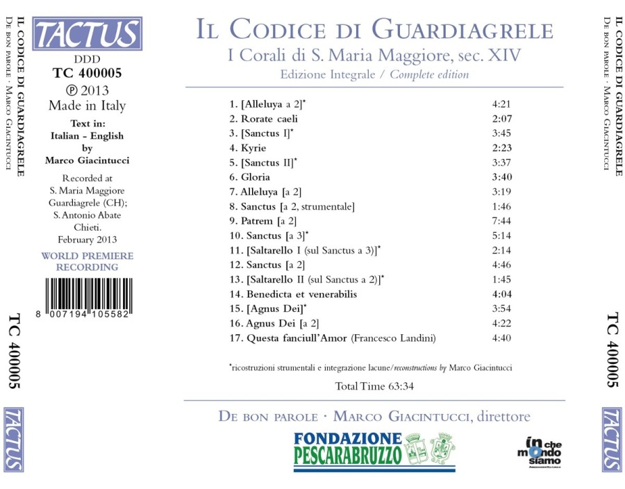 Il Codice di Guardiagrele - The Chorals of S. Maria Maggiore, XIV wiek - slide-1