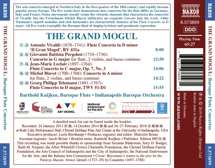 The Grand Mogul - Virtuosic Baroque Flute Concertos - slide-1