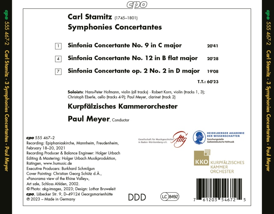 Stamitz: Three Symphonies Concertantes - slide-1