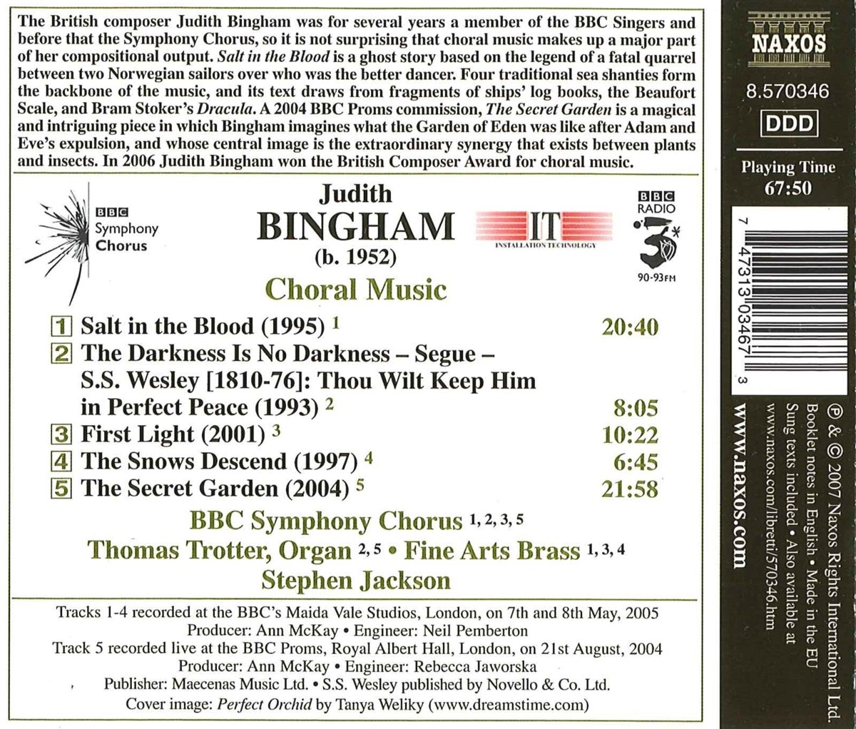 BINGHAM: Choral Music - slide-1