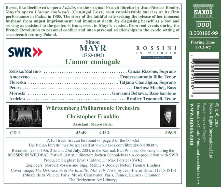 MAYR D: L'Amor coniugale (2 CD) - slide-1