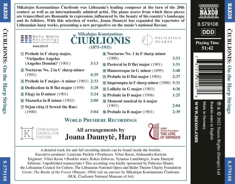 Ciurlionis: On the Harp Strings - slide-1