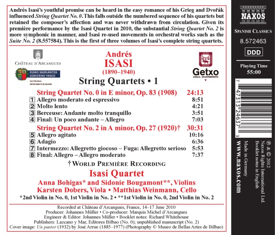 ISASI: String Quartets No. 0 and No. 2 - slide-1