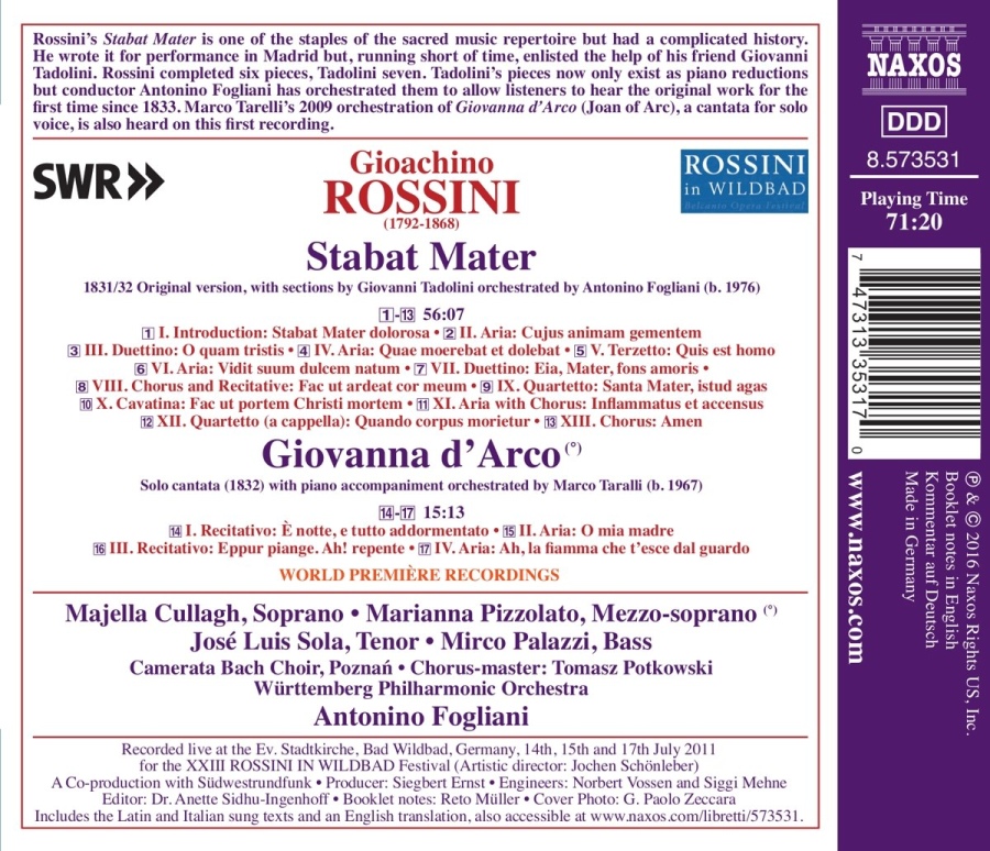 Rossini: Stabat Mater Giovanna d’Arco – cantata - slide-1