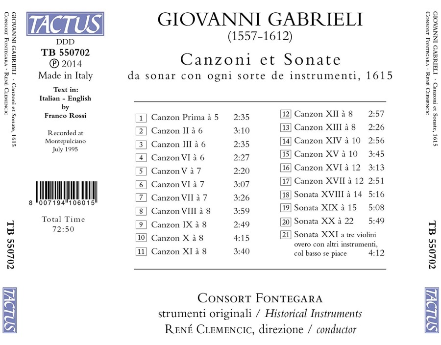 Gabrieli: Canzoni et Sonate - slide-1