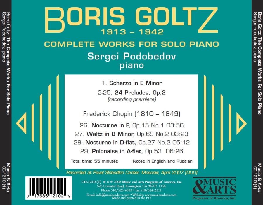 Goltz: Complete Works for Solo Piano - slide-1