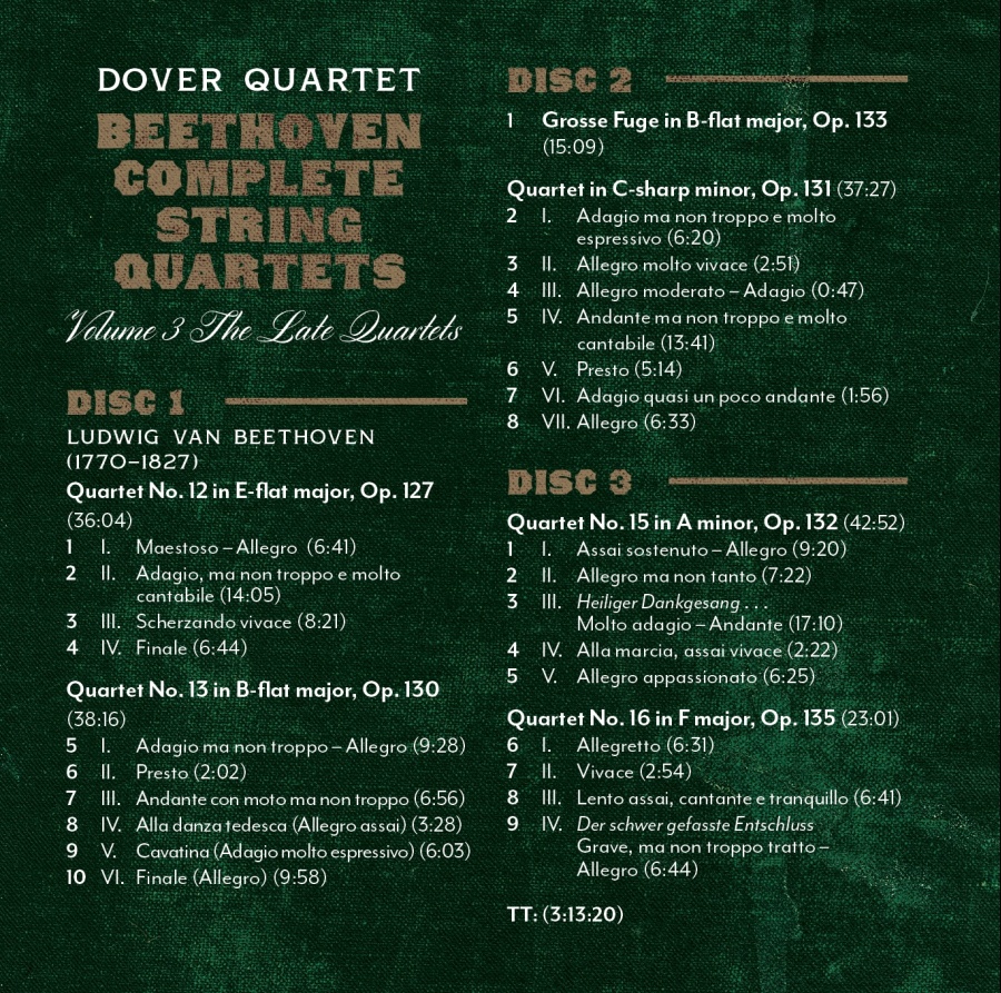 Beethoven: Complete String Quartets Vol. 3 - The Late Quartets - slide-1