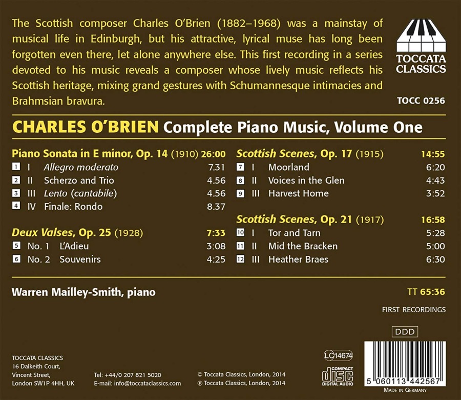 O’Brien: Piano Music Vol. 1 - slide-1