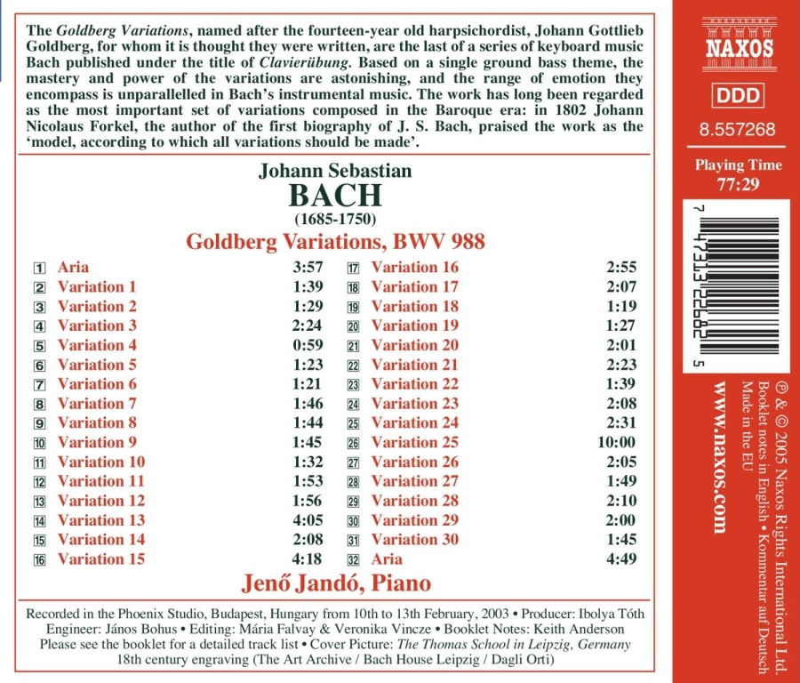 BACH: Goldberg Variations BWV988 - slide-1