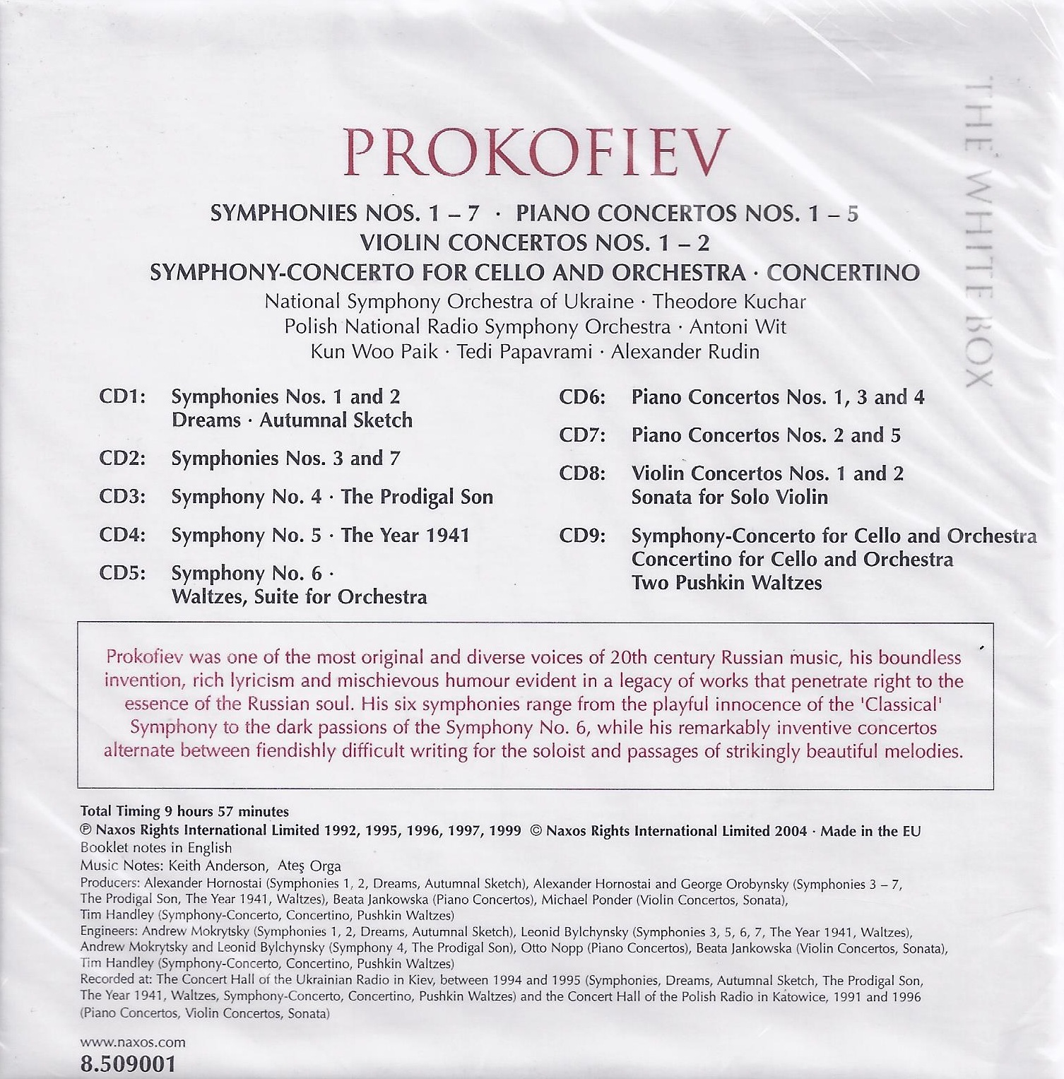 PROKOFIEV:  The Complete Symphonies & Concertos - slide-1