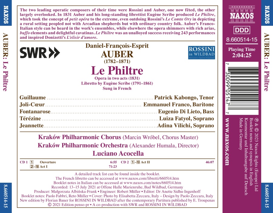 Auber: Le Philtre - slide-1