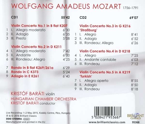 Mozart: Complete Violin Concertos - slide-1