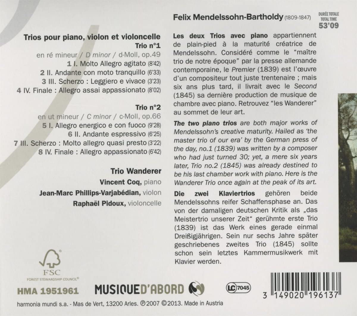 Mendelssohn: Piano Trios - slide-1