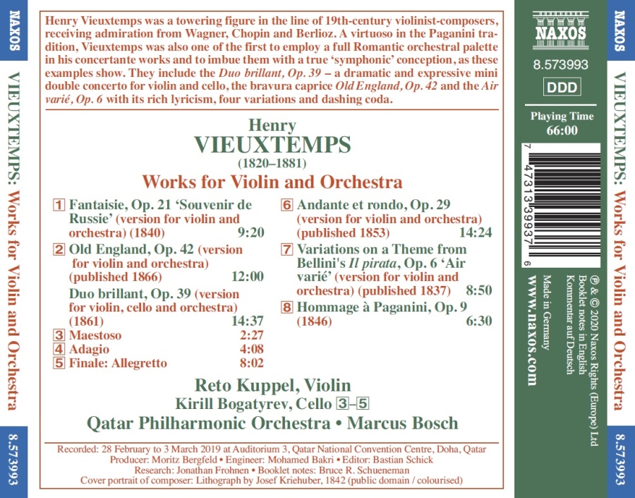Vieuxtemps: Works for Violin and Orchestra - slide-1