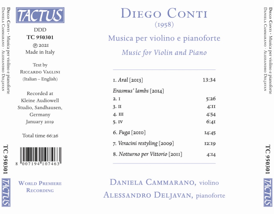 Conti: Music for violin and piano - slide-1