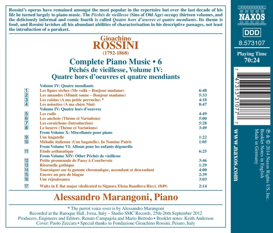 Rossini: Complete Piano Music 6 - Péchés de vieillesse IV - slide-1