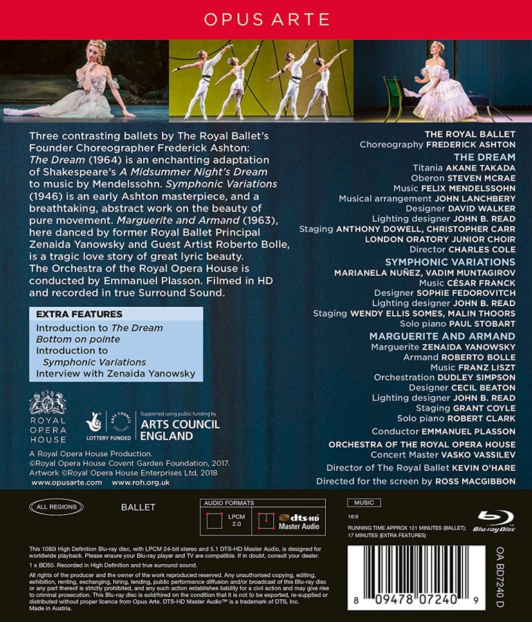 Ashton: The Dream; Symphonic Variations; Marguerite and Armand - slide-1
