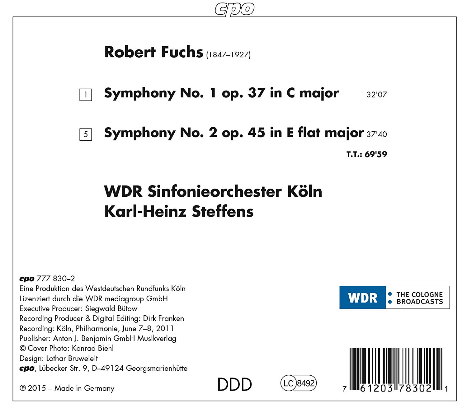 Fuchs: Symphonies Nos. 1 & 2 - slide-1