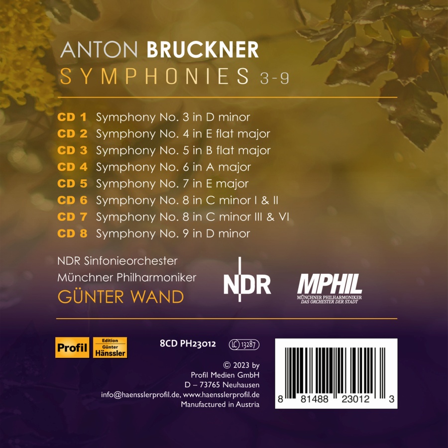 Bruckner: Symphonies 3 - 9 - slide-1