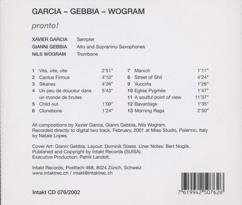 Garcia/Gebbia/Wogram: pronto! - slide-1