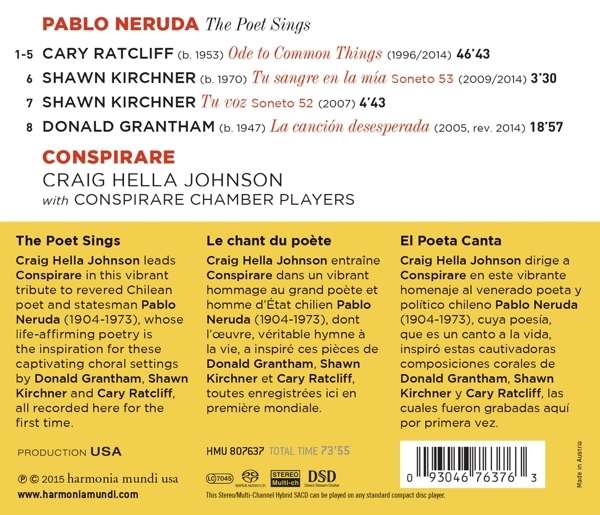 Neruda: The Poet Sings – Ratcliff,  Kirchner & Grantham - slide-1