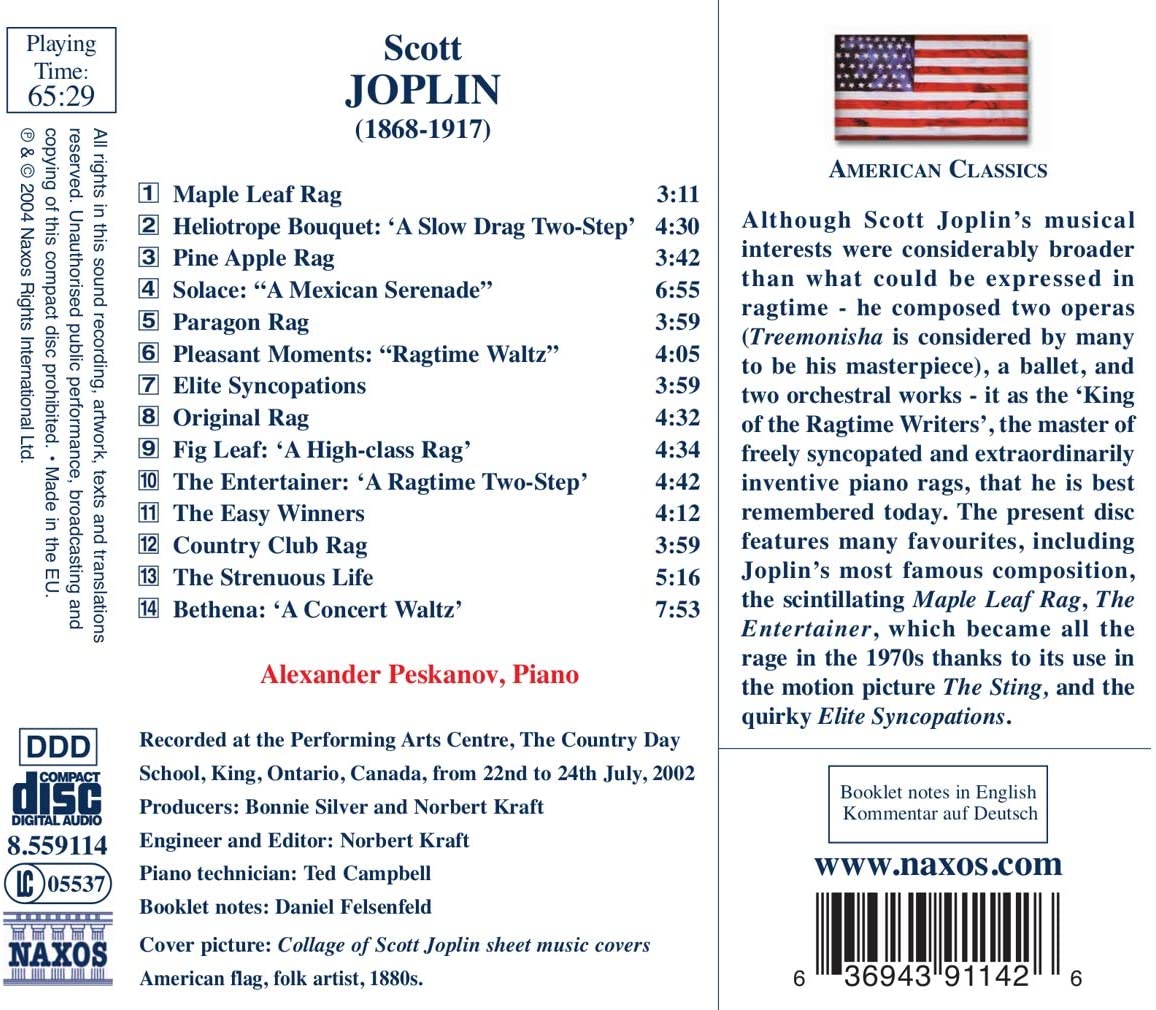 JOPLIN: Piano rags - slide-1