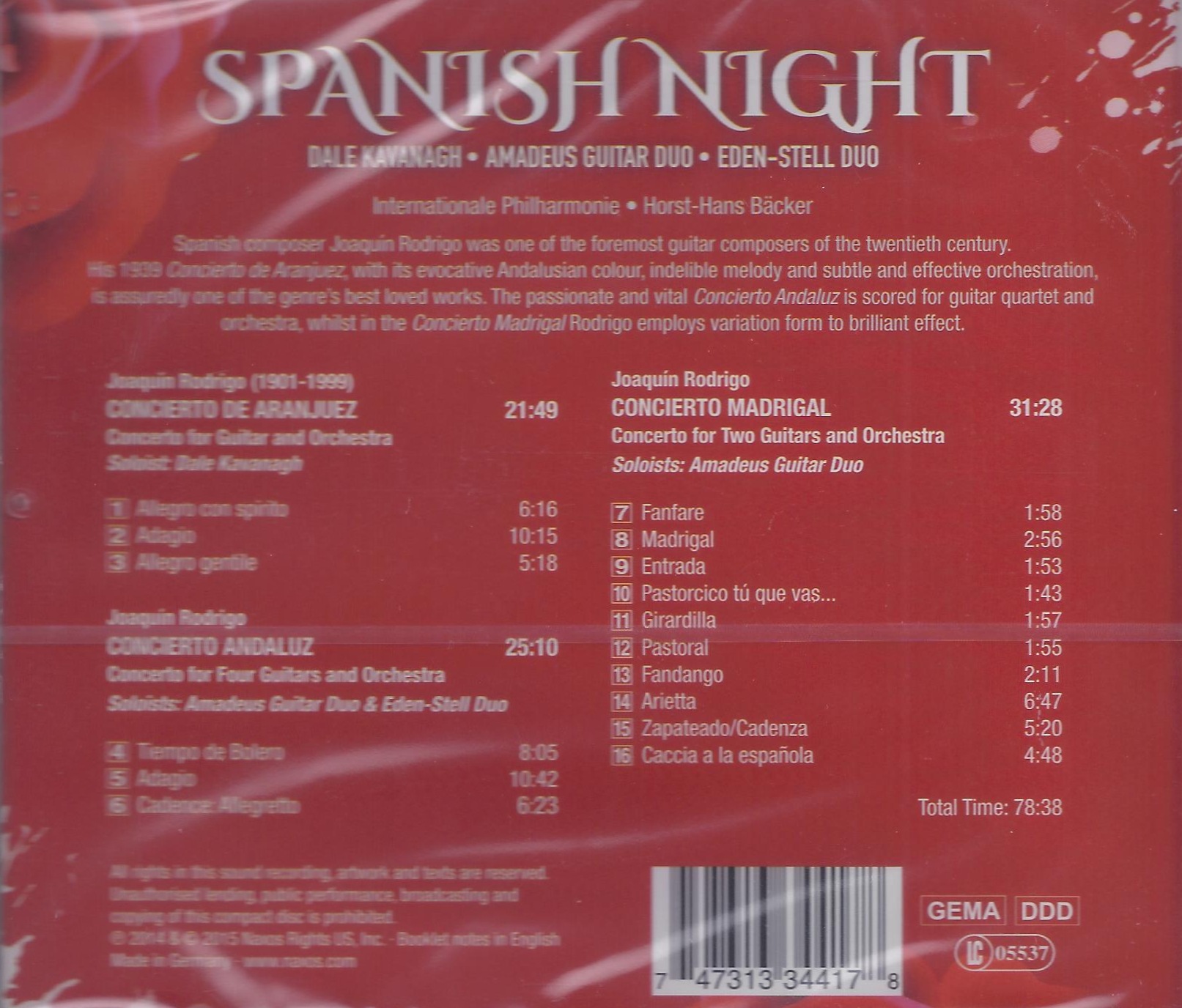 Spanish Night - Rodrigo: Concierto de Aranjuez, Concierto Andaluz, Concierto Madrigal - slide-1