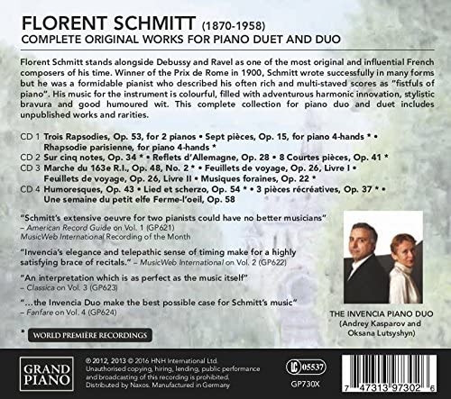 Schmitt: Complete Works for Piano Duet and Duo - slide-1