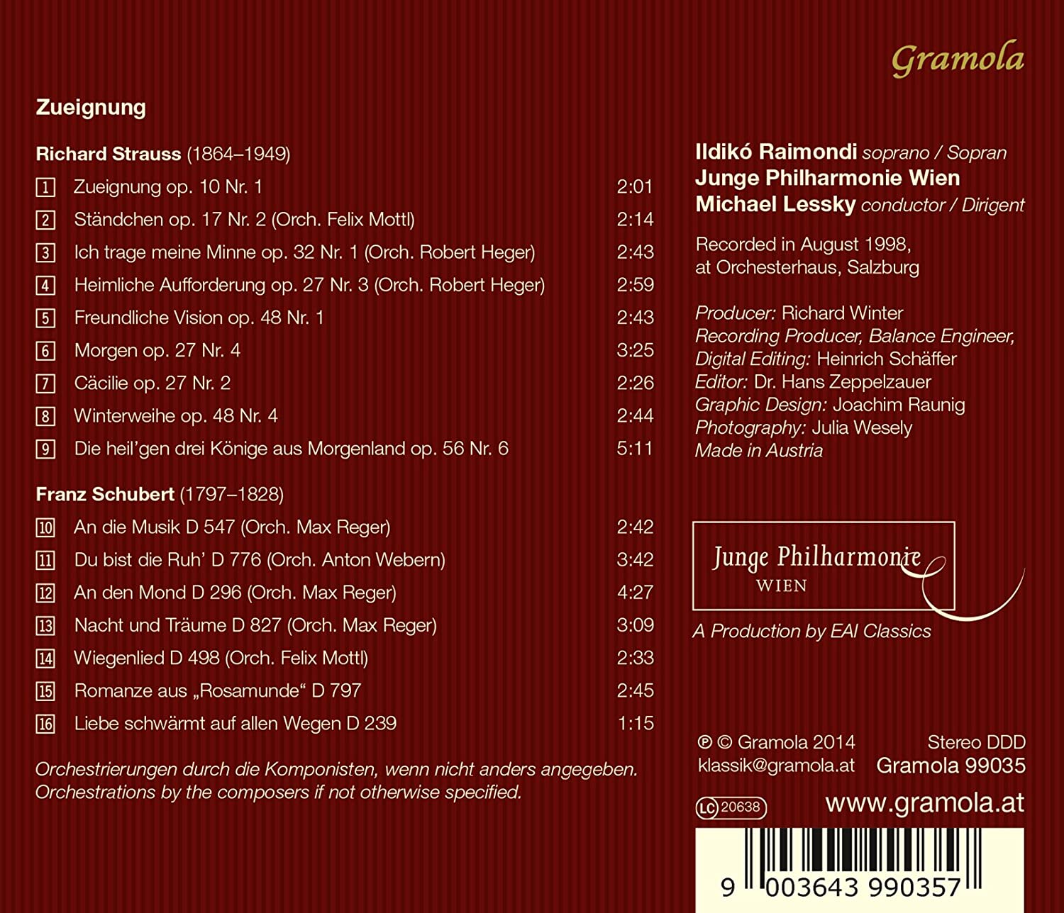 Strauss & Schubert: Zueignung - Lieder - slide-1