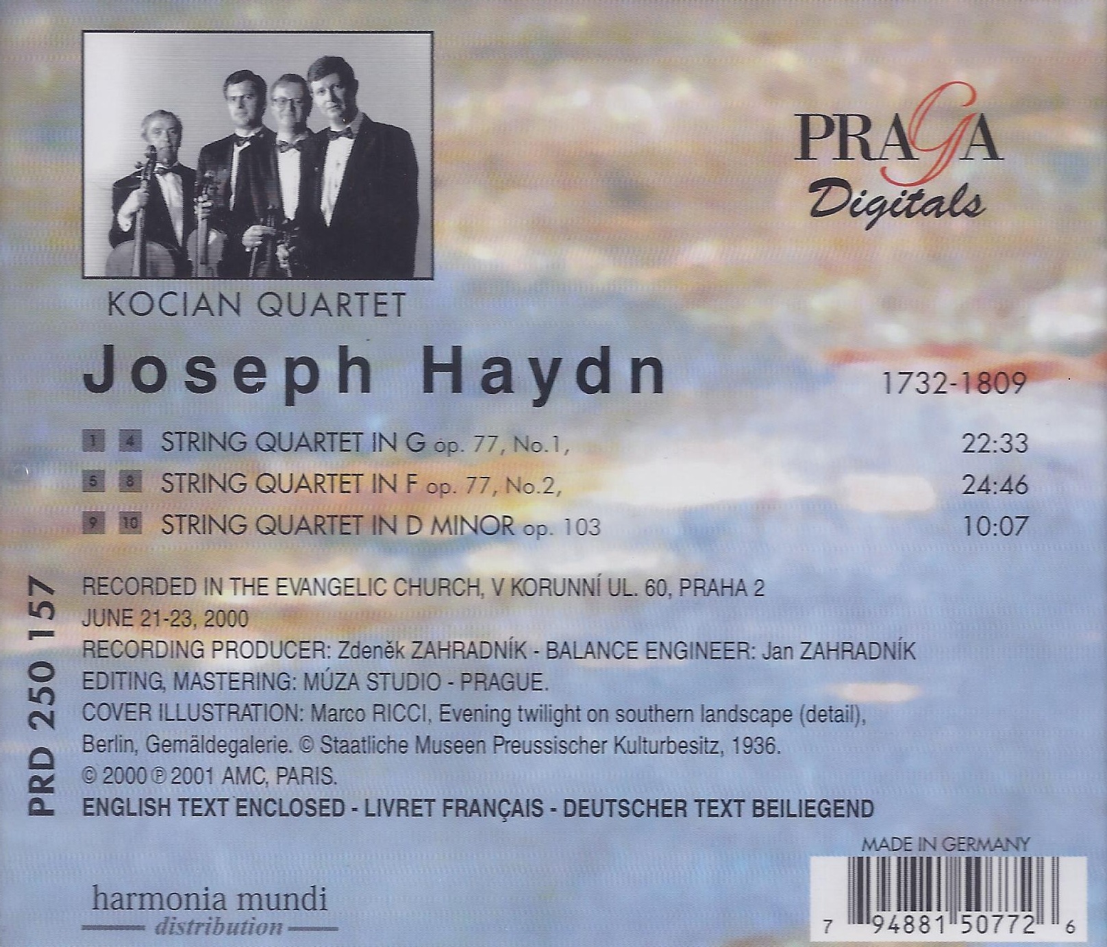Haydn: String Quartets Op. 77, Nos. 1-2 and Op. 103, in D minor - slide-1