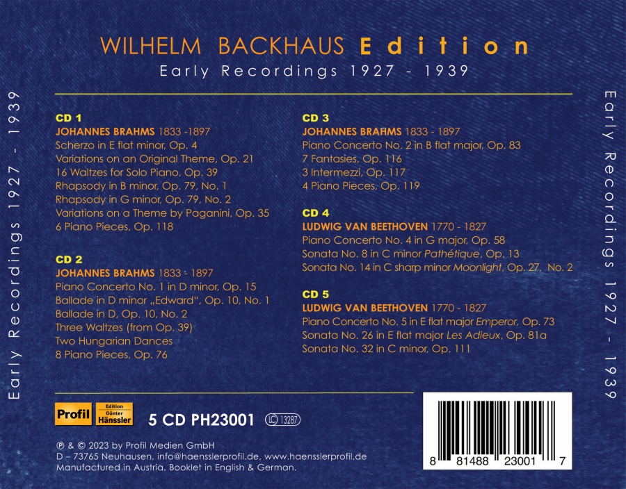 Wilhelm Backhaus Edition - slide-1